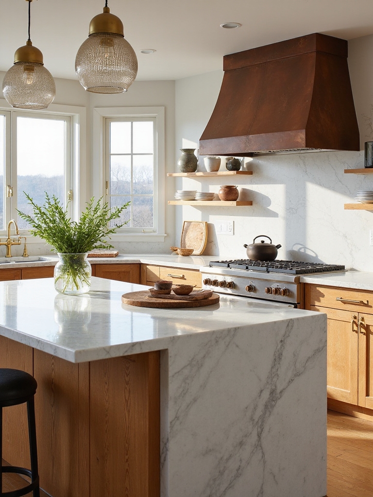 layered warm metal luxury finishes