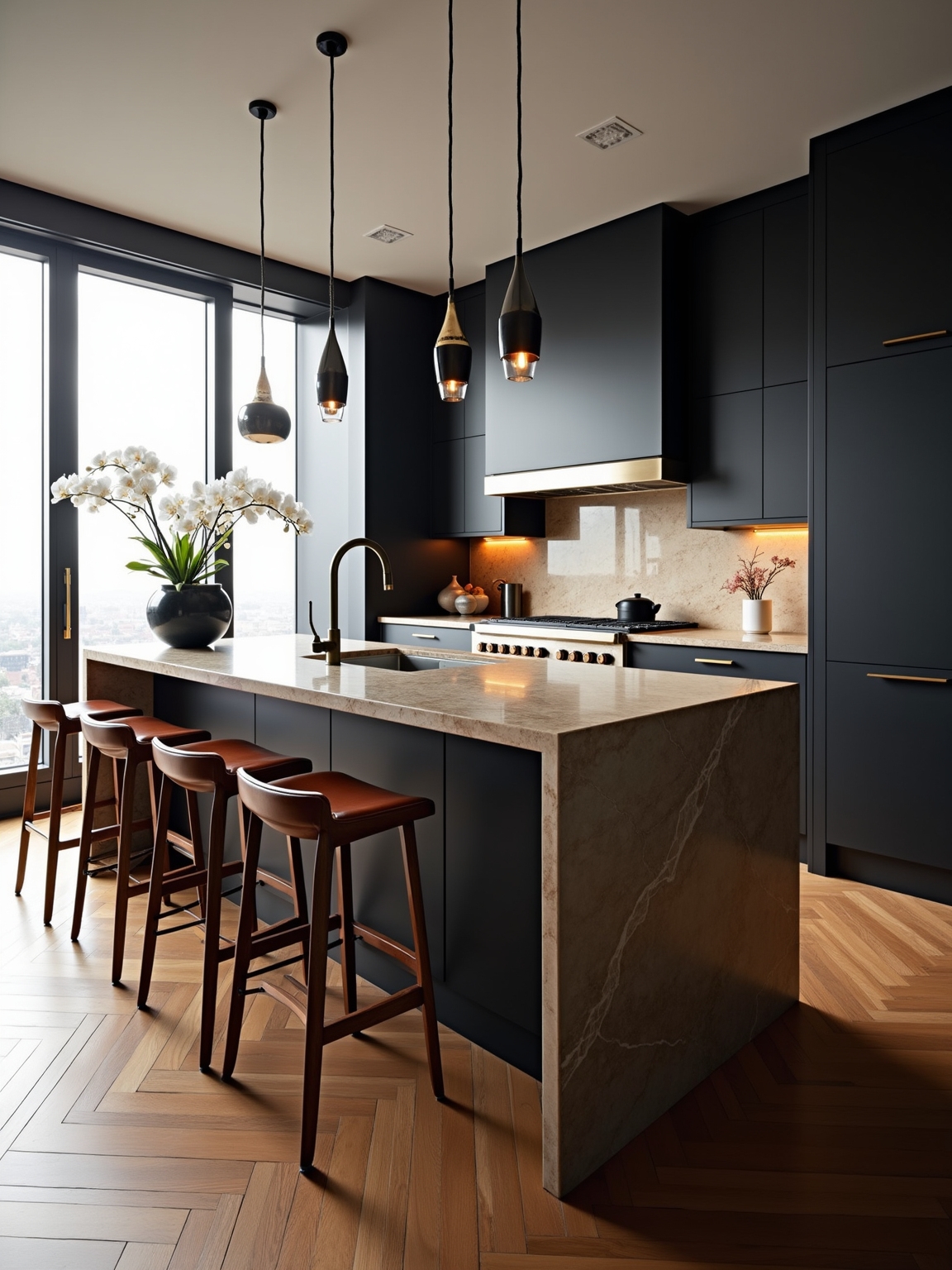 luxury five star apartment kitchen