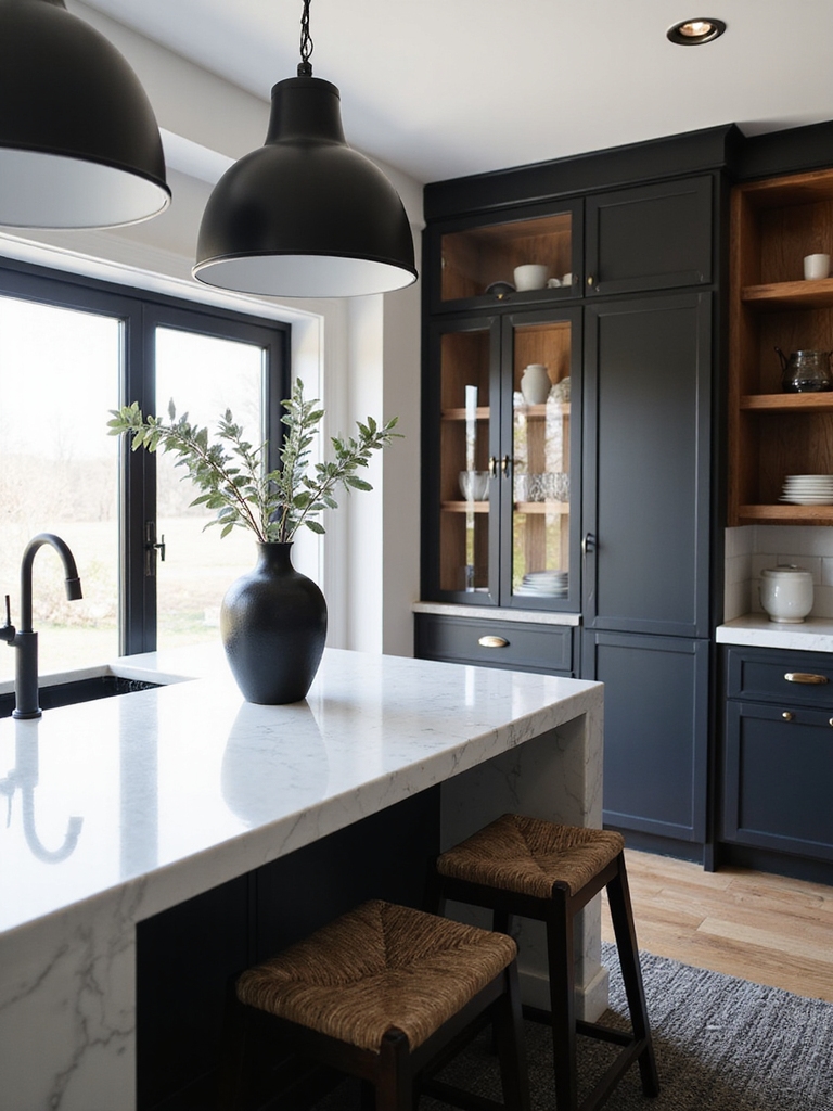 matte black accents transform kitchens