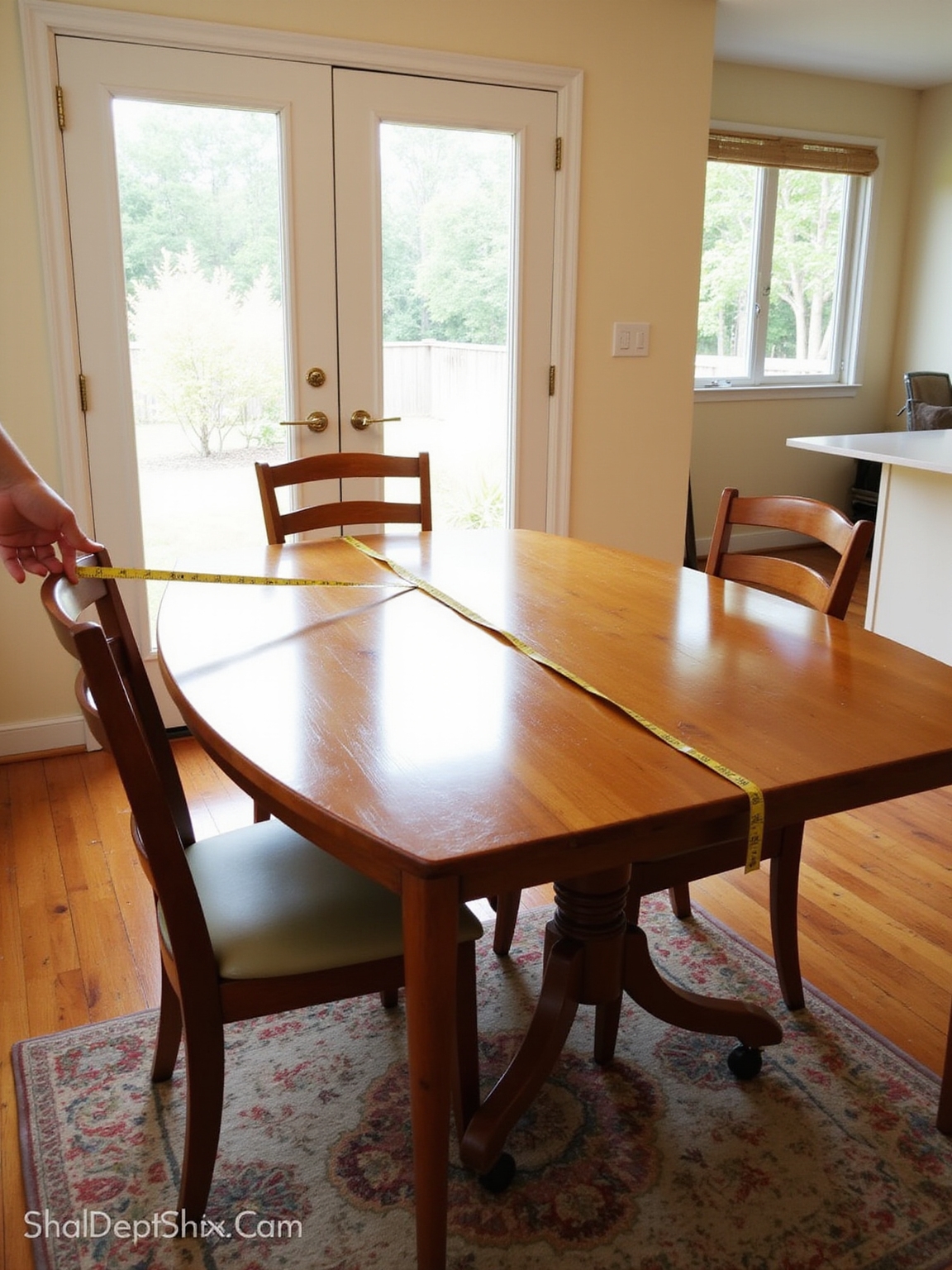measure table clearance and circulation