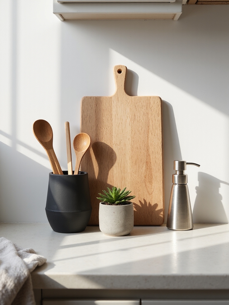 minimalist small kitchen counters