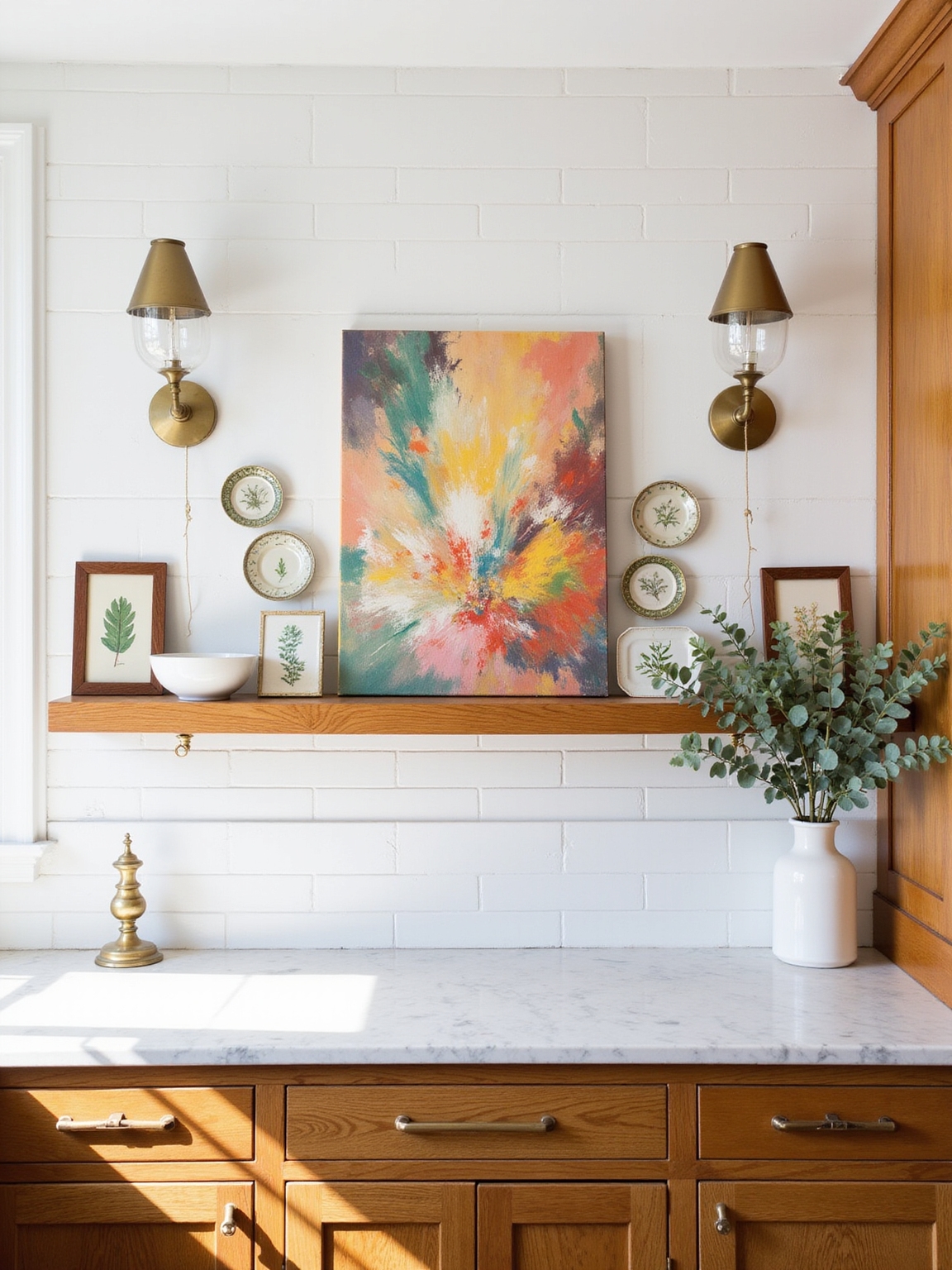 mix large focal with accents