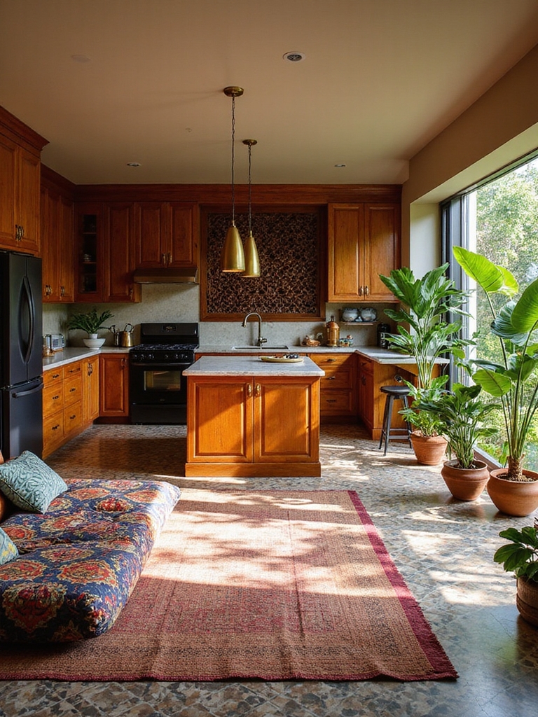 modern traditional open indian living