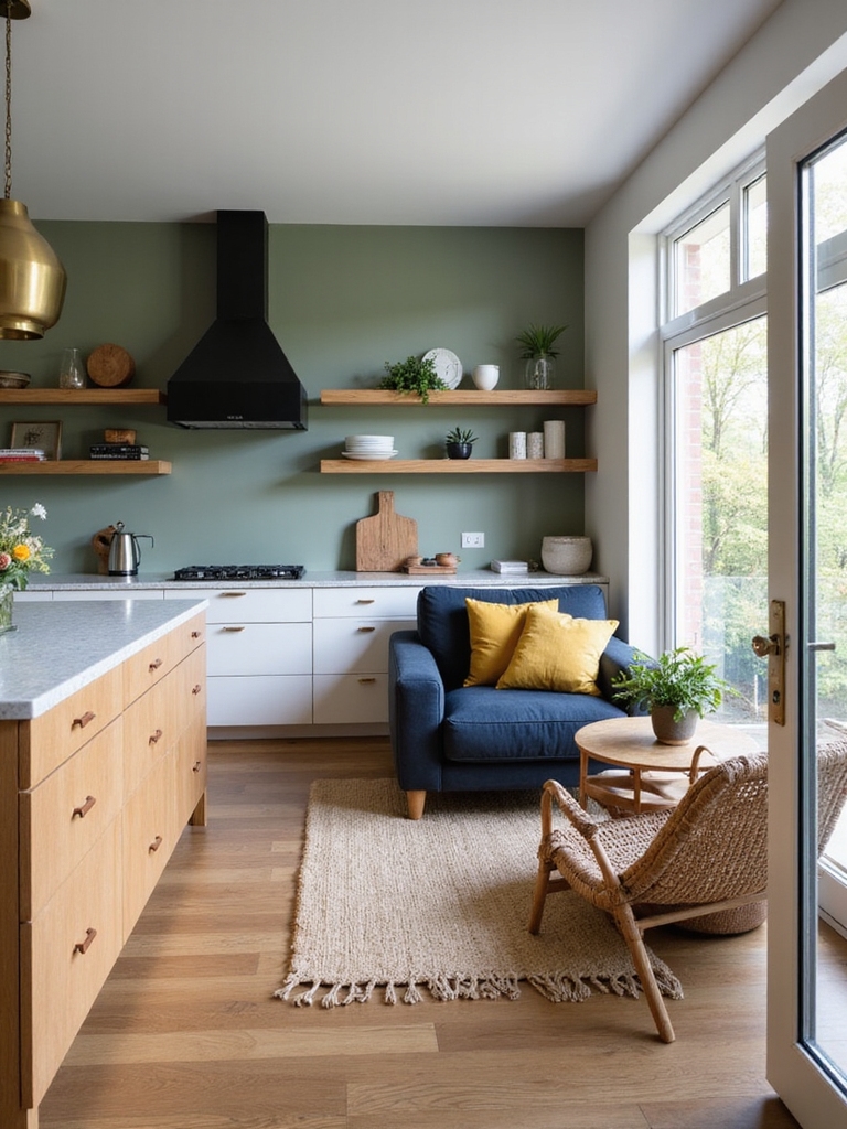 muted neutrals warm accent