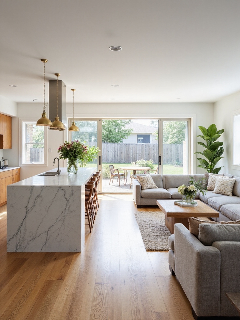 open plan fosters togetherness and flow