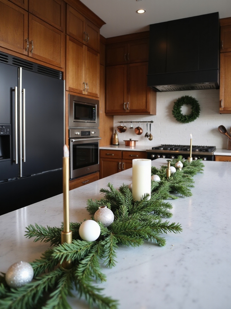 professional festive kitchen styling