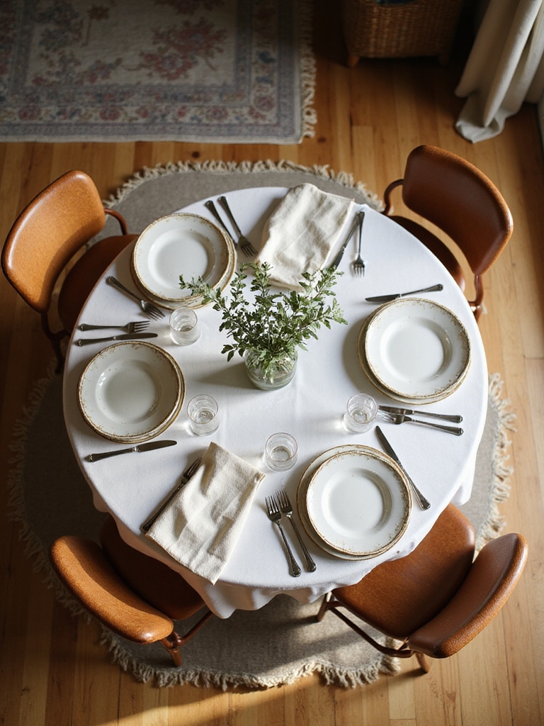 round table seating by diameter