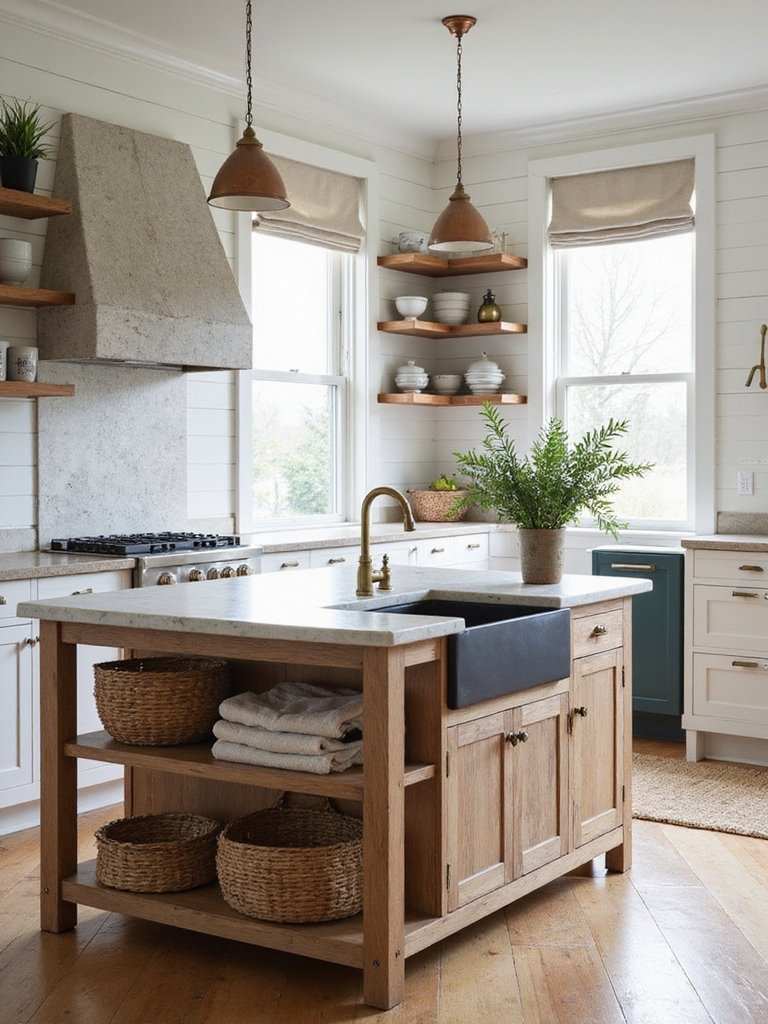 rustic modern luxury kitchen styling