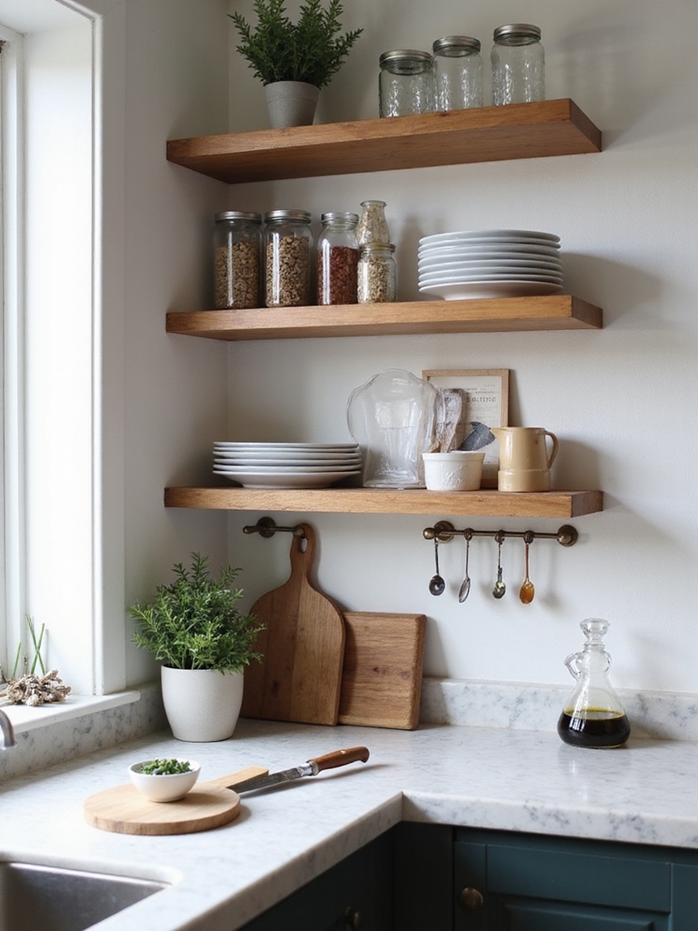 single purpose kitchen corner setup
