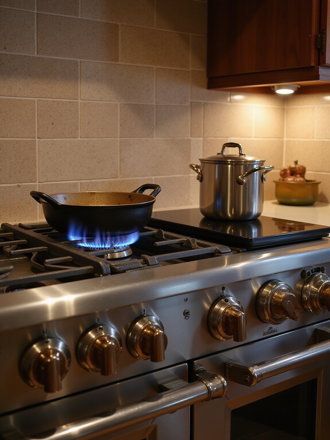 six burner gas vs induction