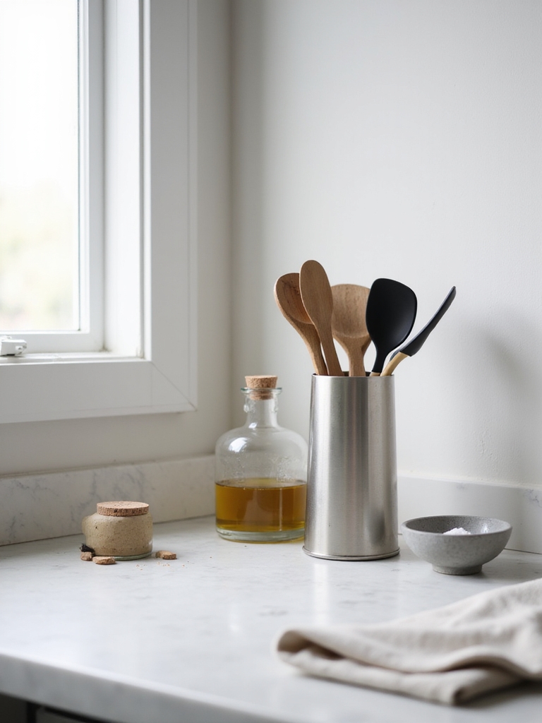 slim matte metal caddy