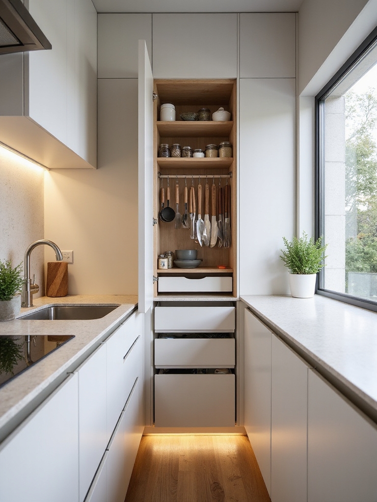 slimline pantry and organizers