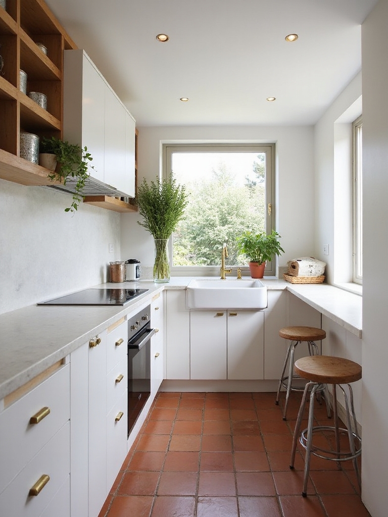 stove sink fridge zones