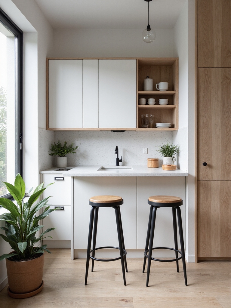 stylish efficient compact kitchen designs