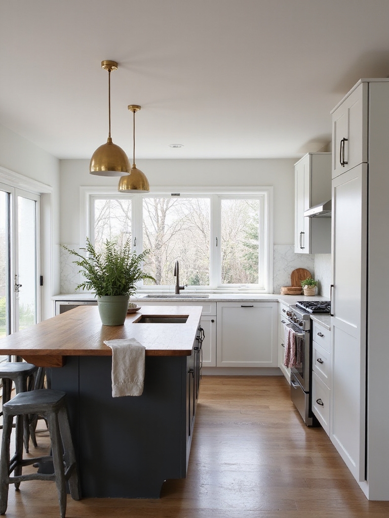stylish practical semi open kitchen
