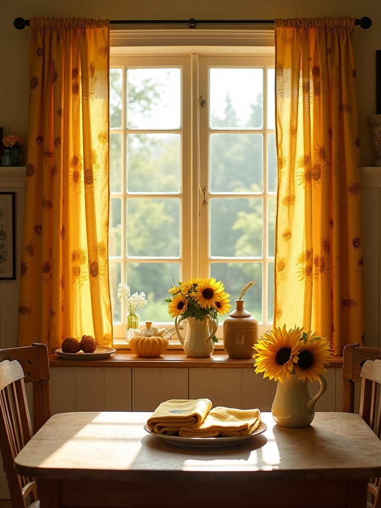 sunflower textiles layered for warmth
