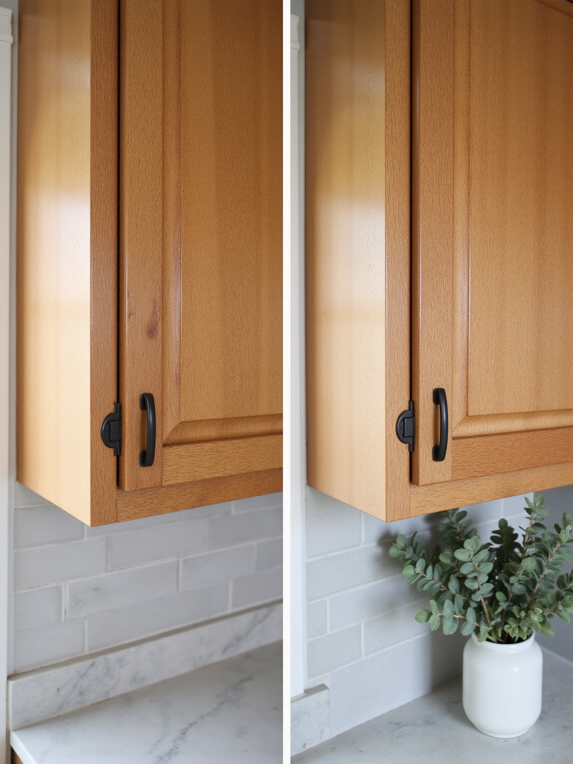 swap cabinet hardware for instant upgrade