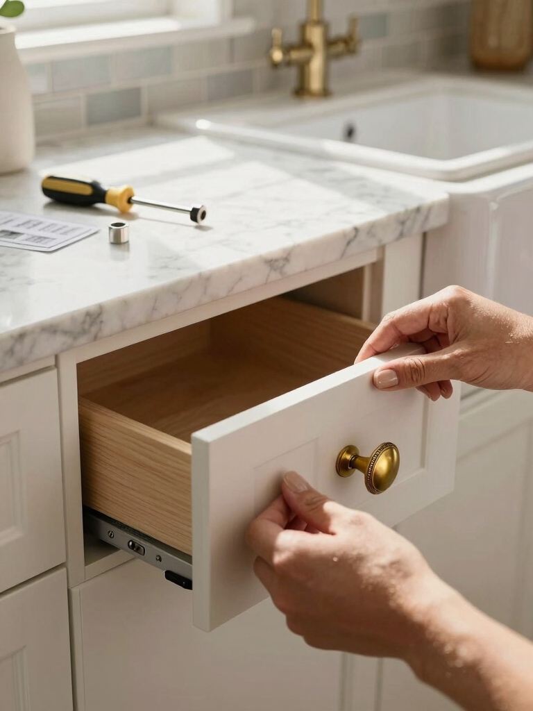 swap cabinet knobs and pulls