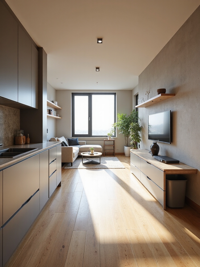 tall shallow cabinets baskets