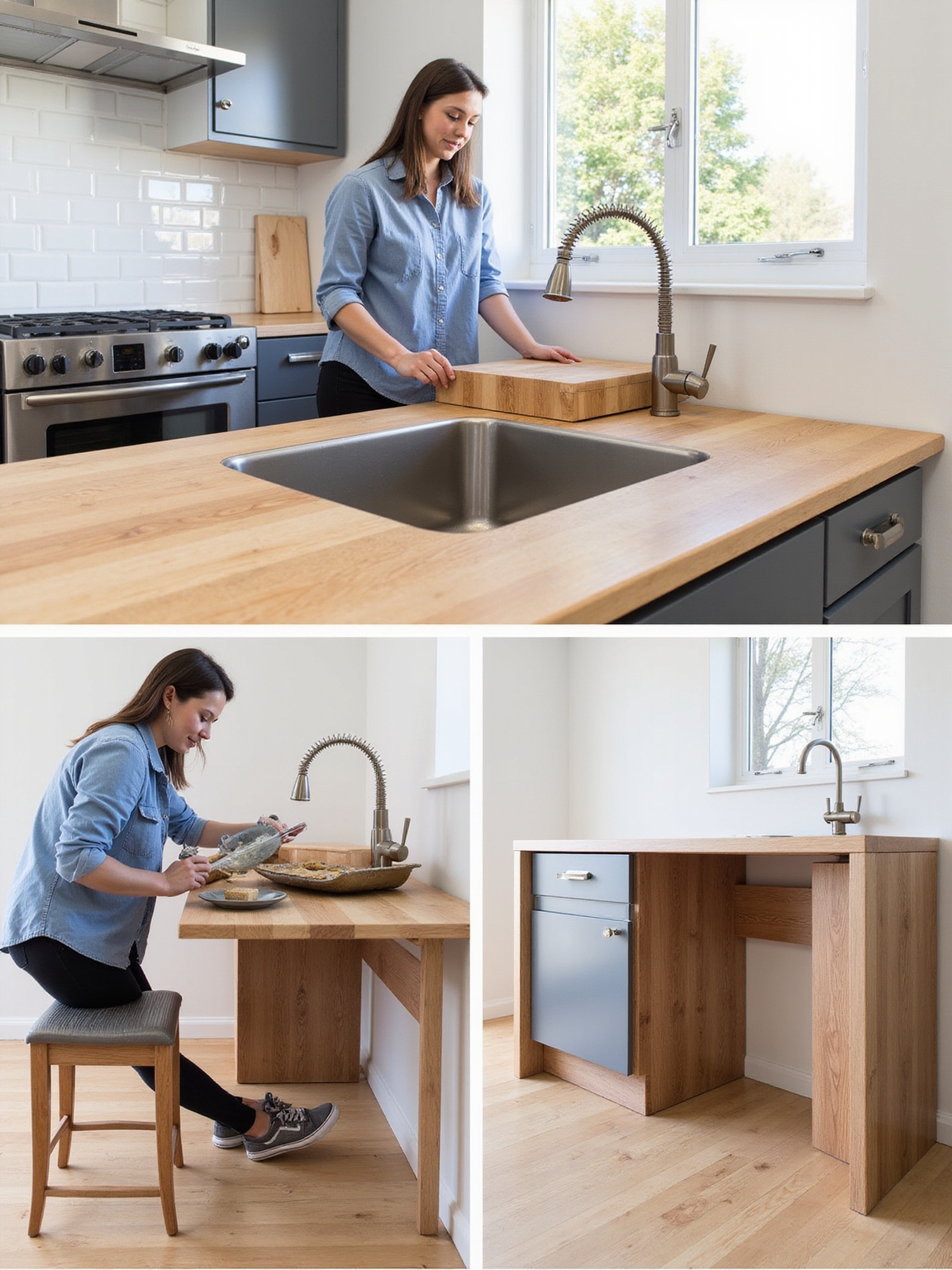 task specific ergonomic counter heights
