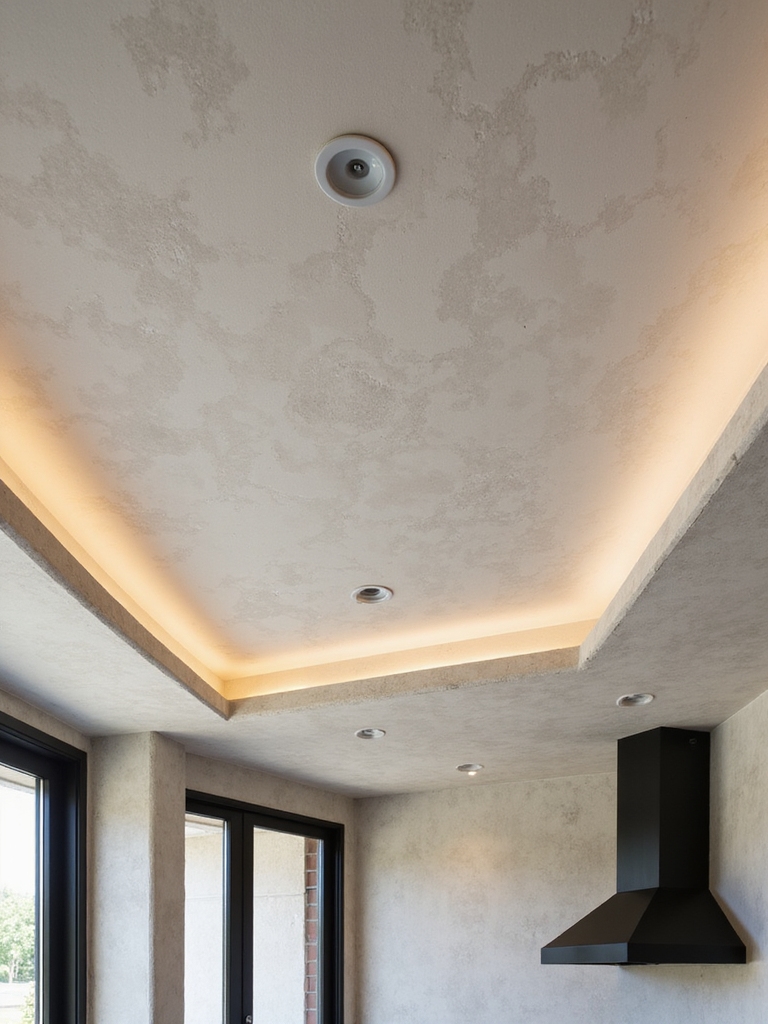textured venetian plastered ceilings