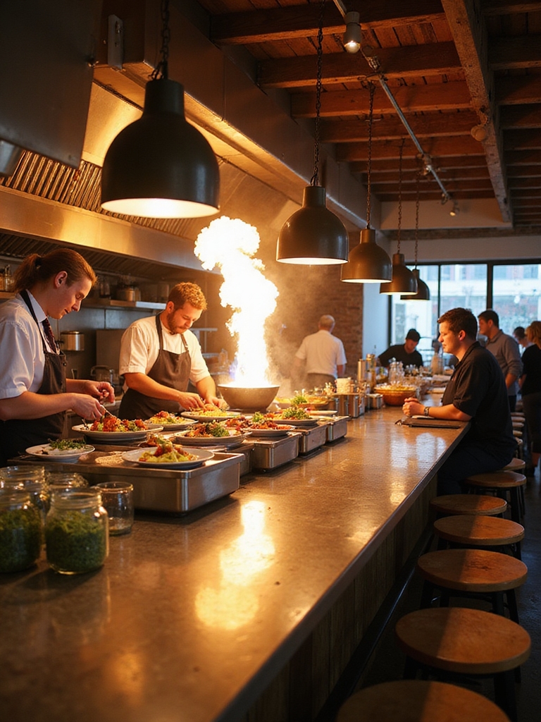 visible controlled engaging kitchen
