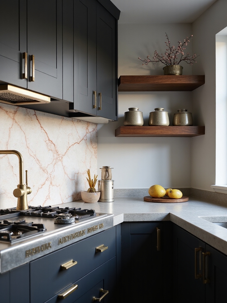 warm brass and mixed metals