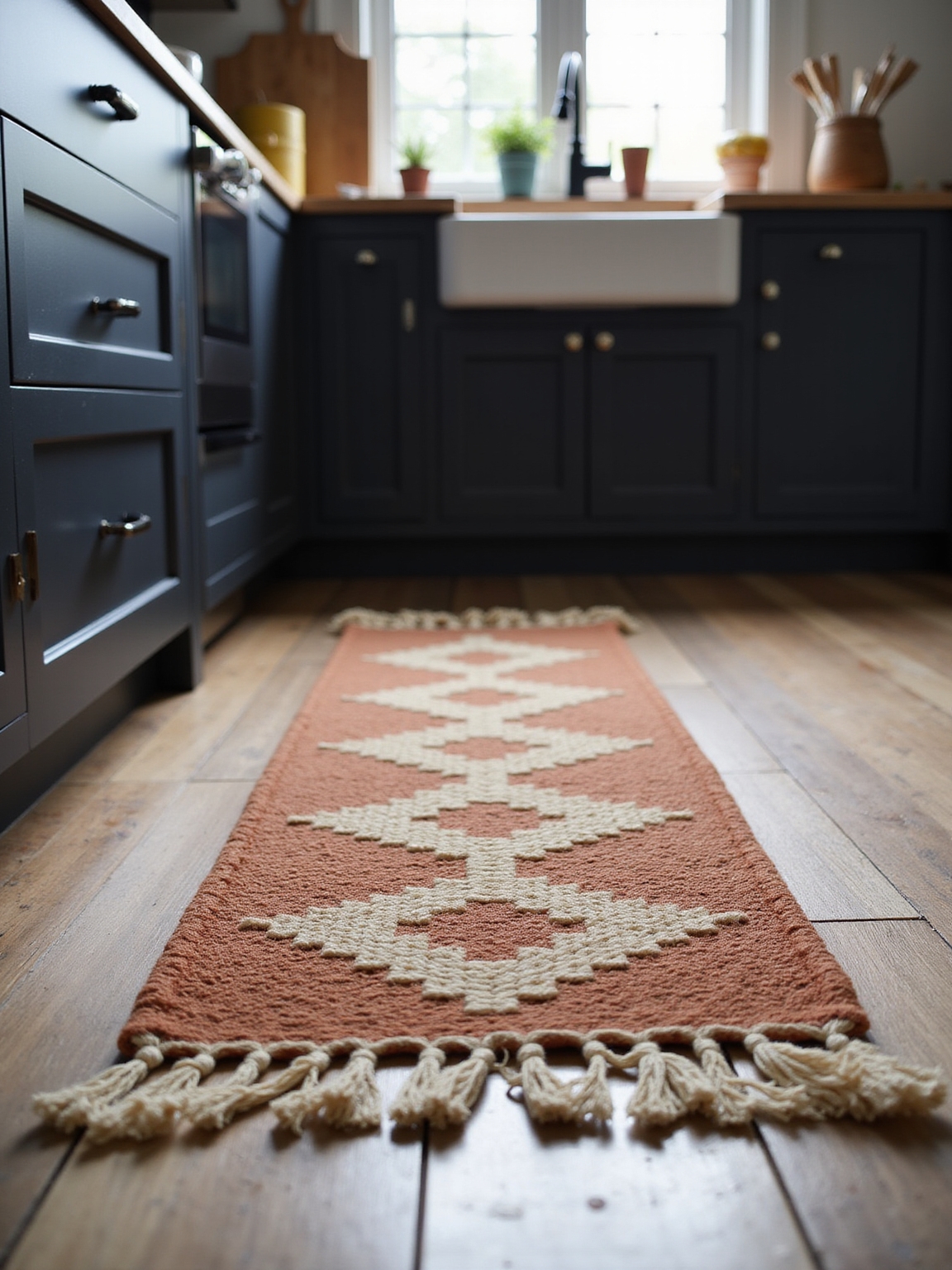 warm durable rugs for kitchens