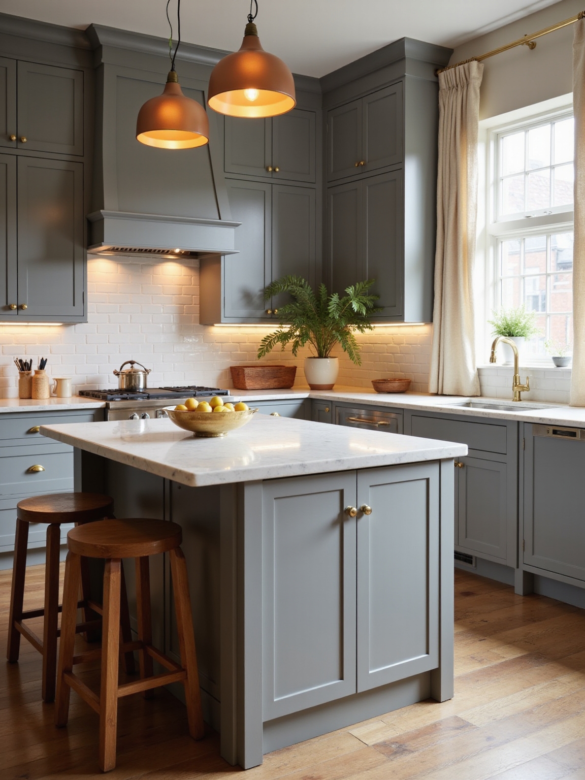 warm layered lighting flatters grey