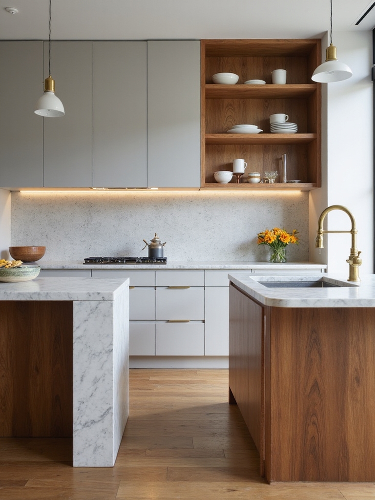 warm minimalist shaker cabinets