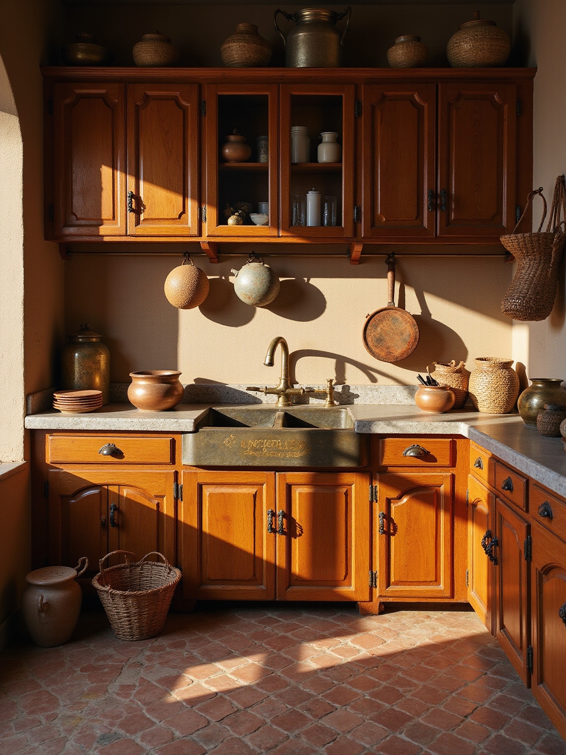 warm patina grounded kitchen craftsmanship