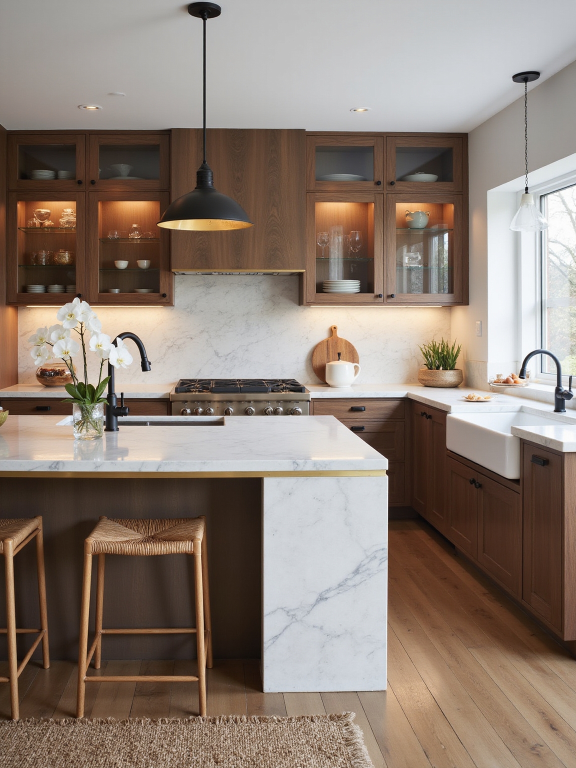 warm textured luxe finishes