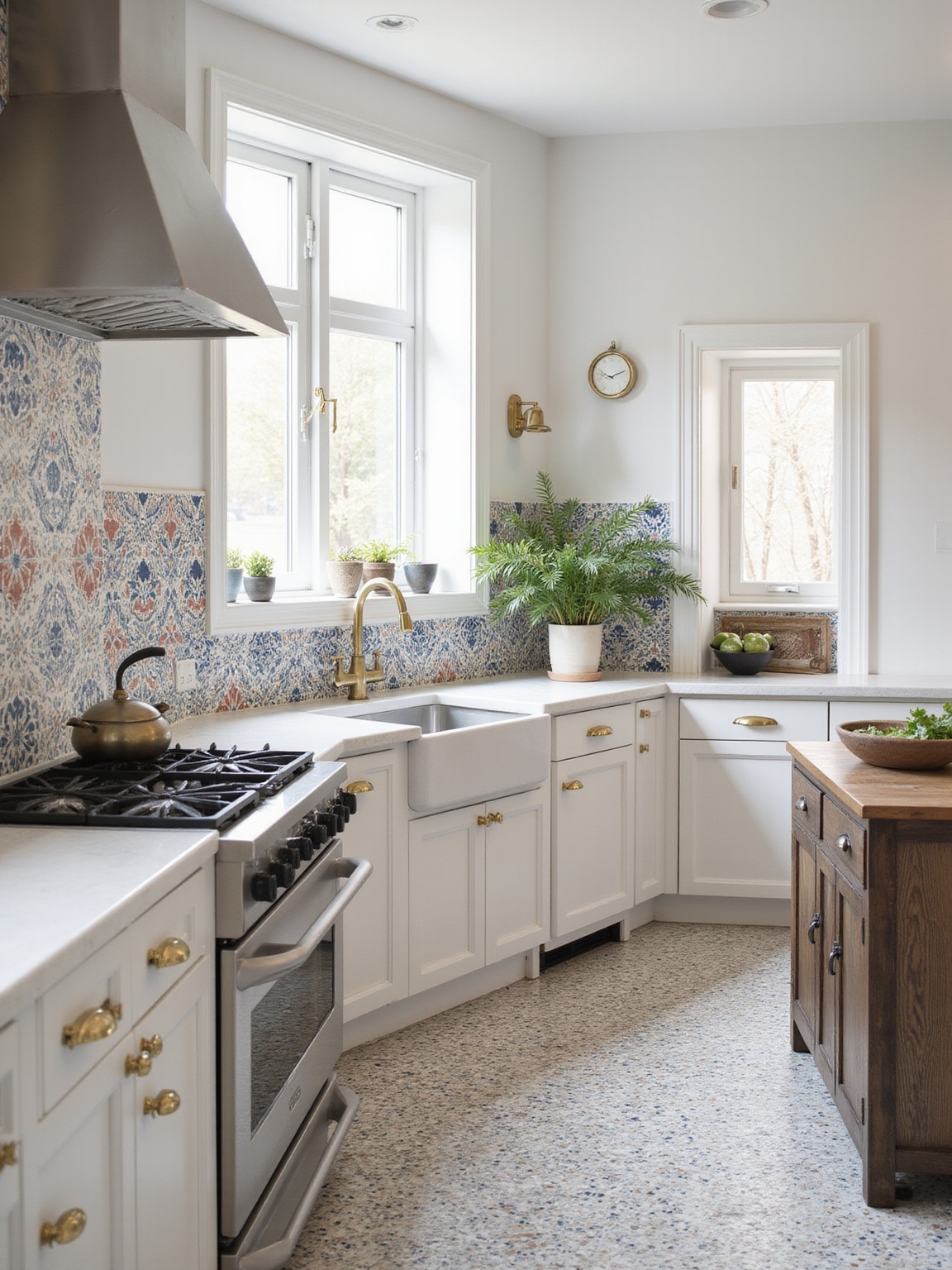 warm textured modern farmhouse tiles