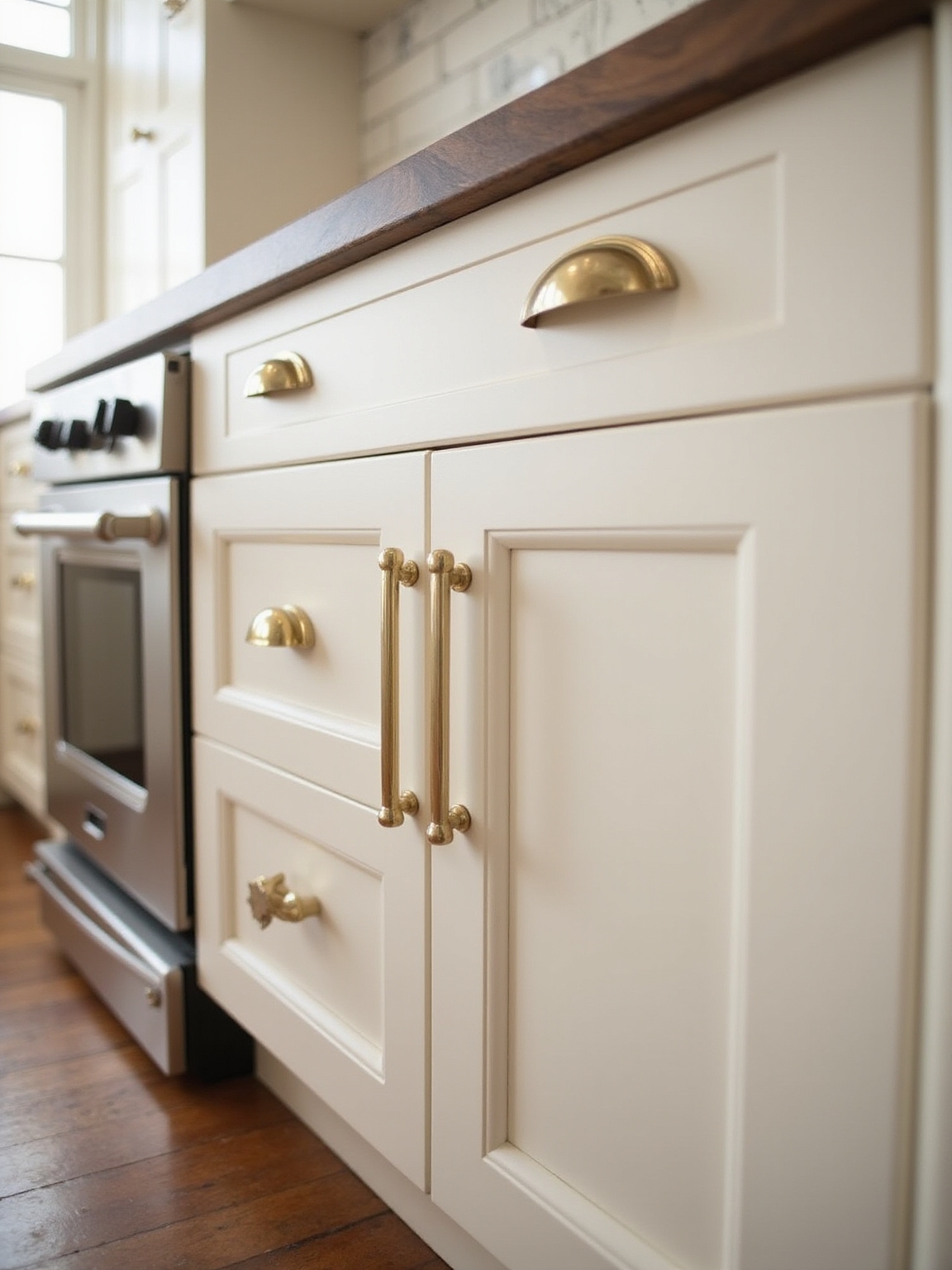 warm white farmhouse kitchen elegance