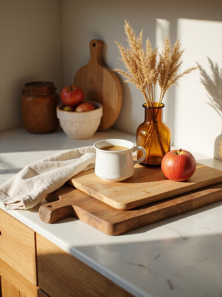warm wood boards rustic accents