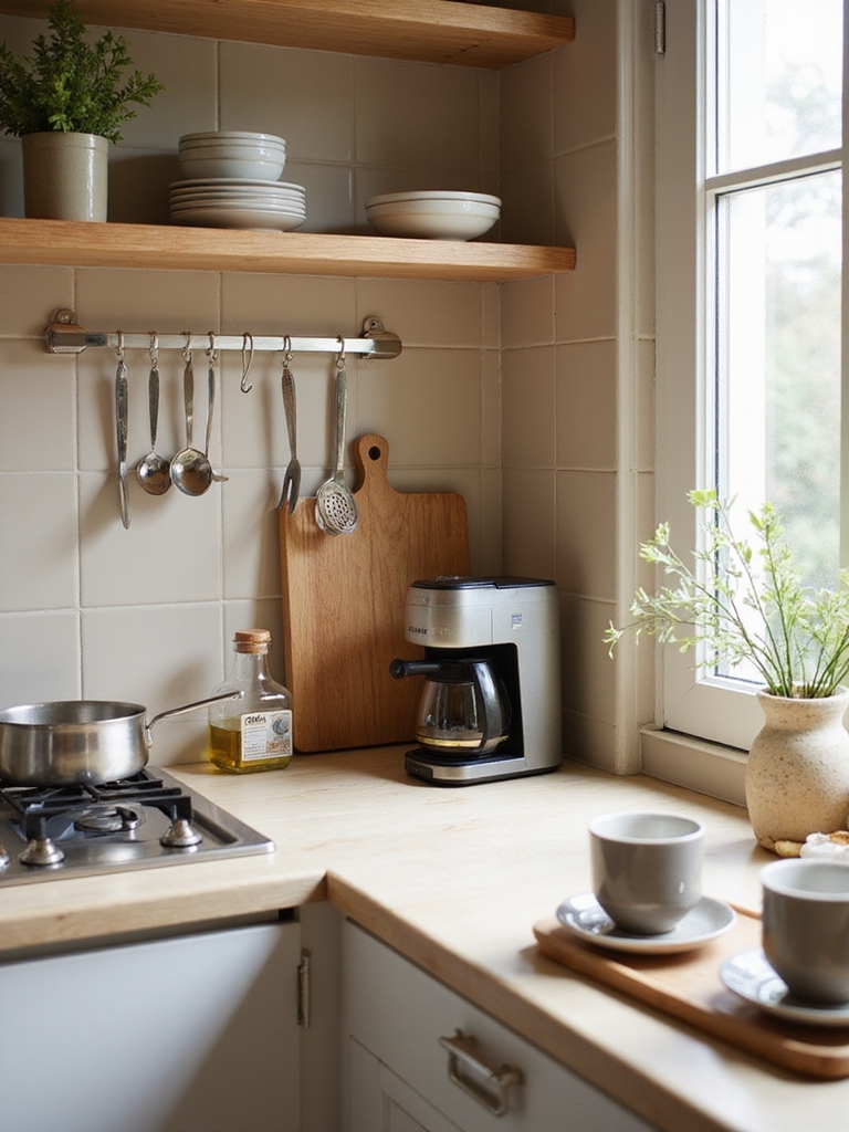 zones for tiny kitchens