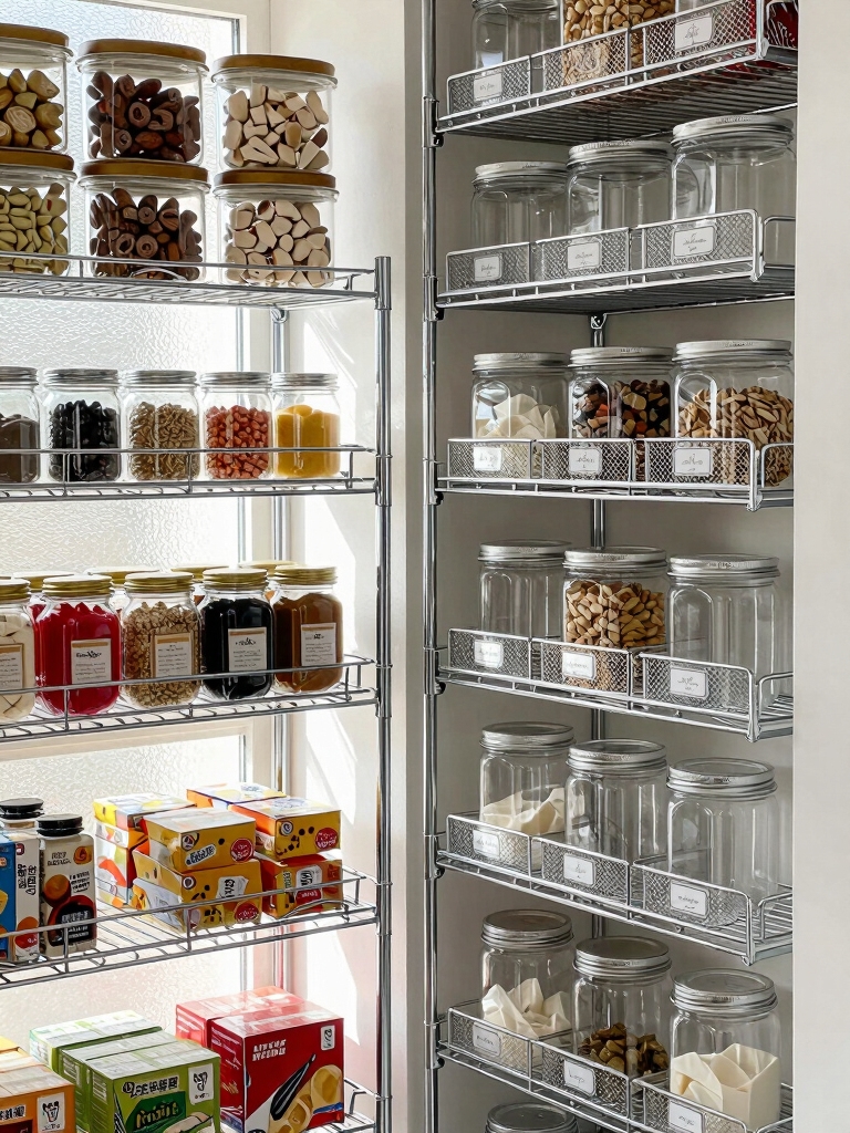 adjustable wire rack organization