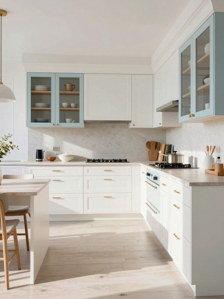 airy open kitchen design