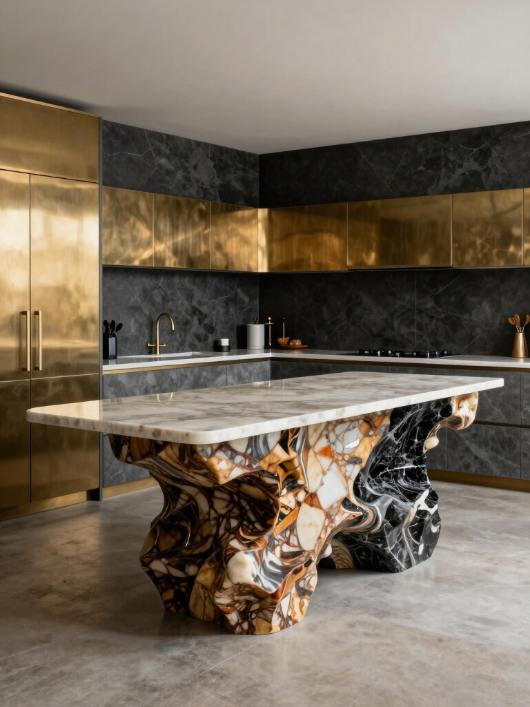 artful functional kitchen islands