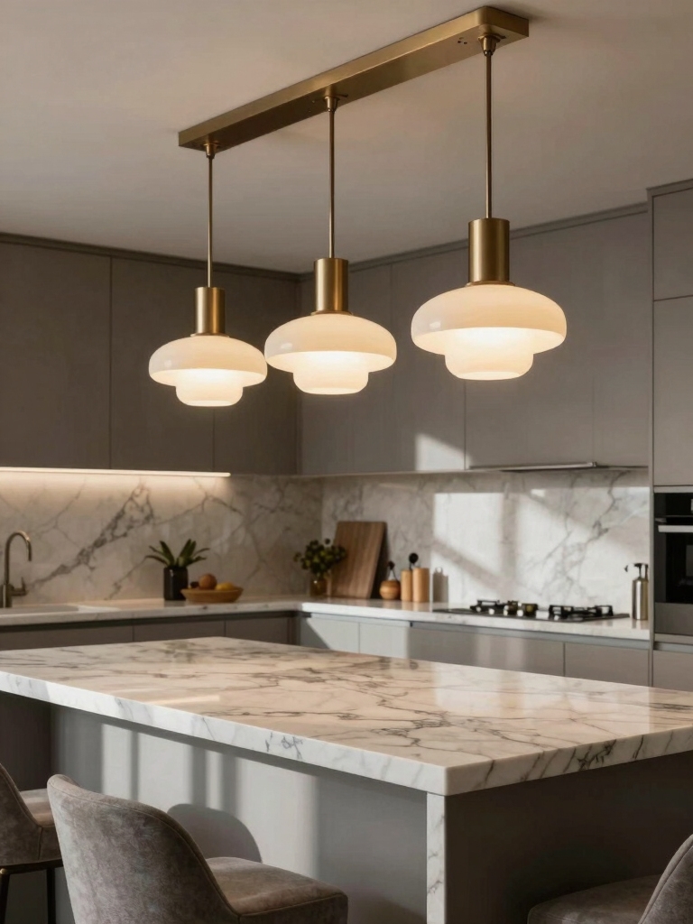 balanced kitchen lighting layers