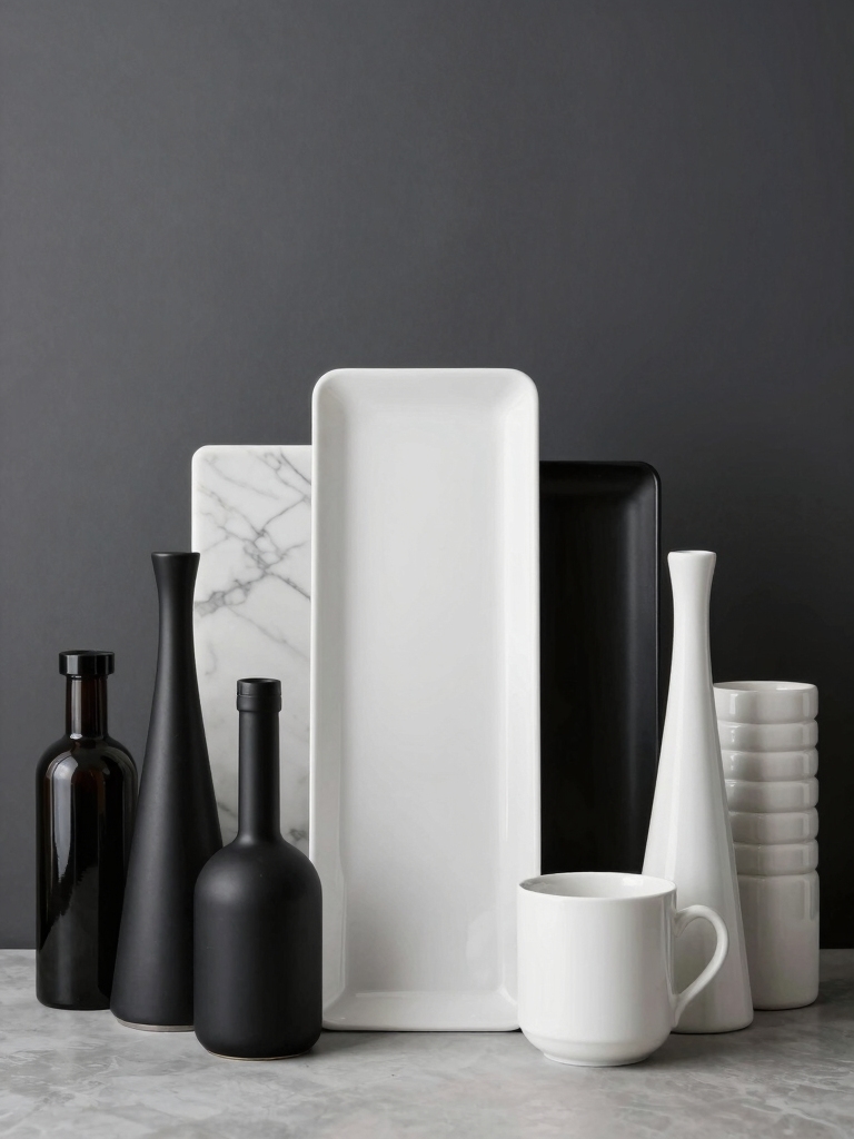 bold black and white decor