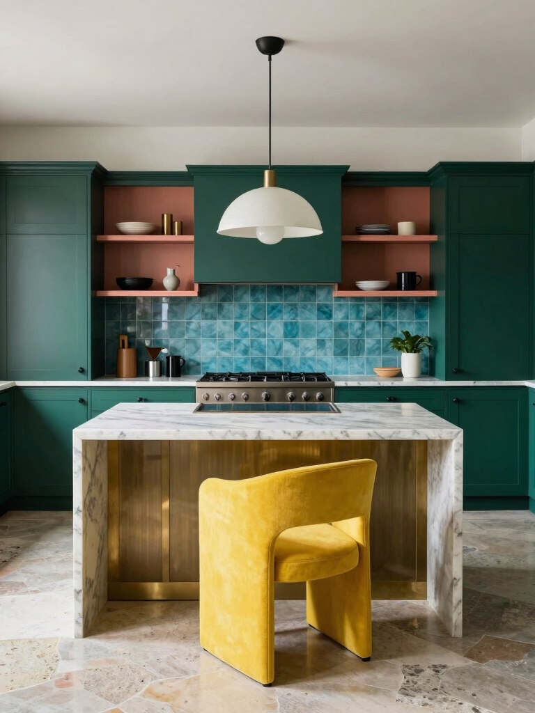 bold color accents balance