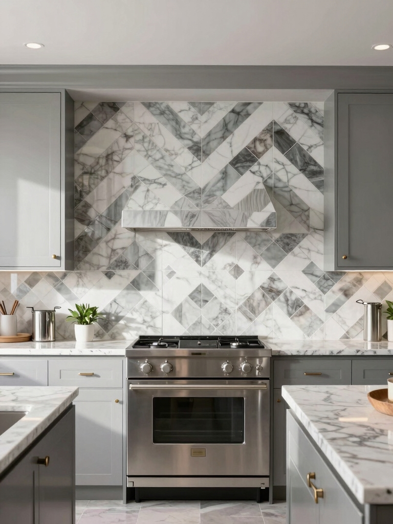 bold geometric kitchen designs