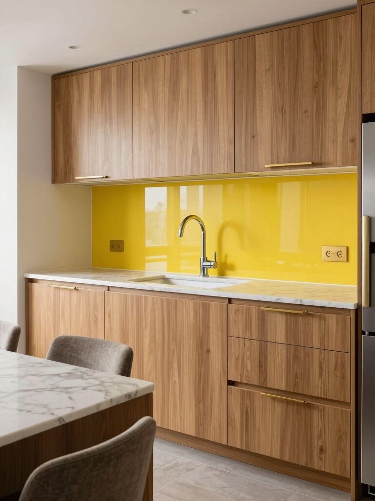 bold kitchen counter accents