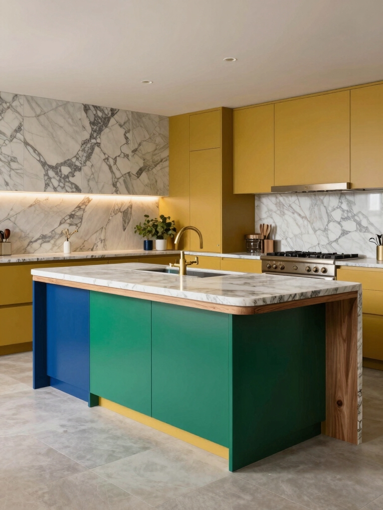 bold kitchen island aesthetics