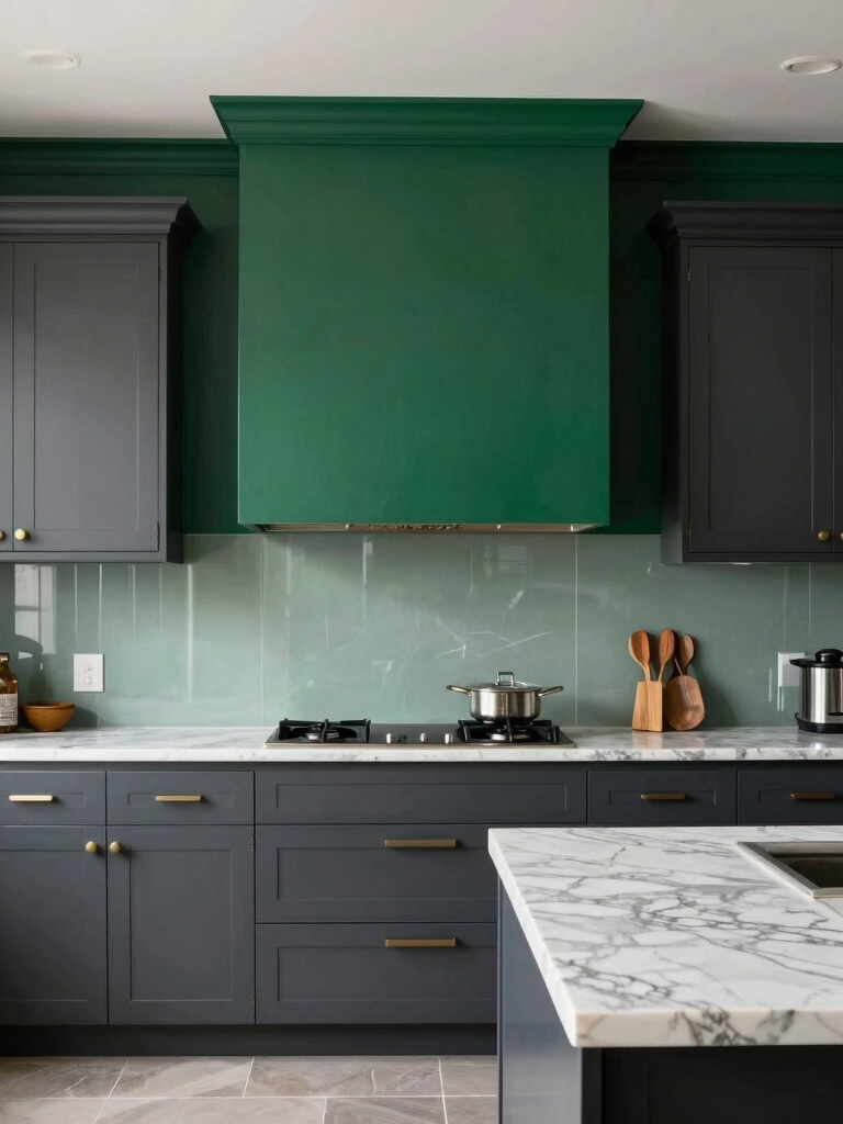 bold kitchen paint makeover