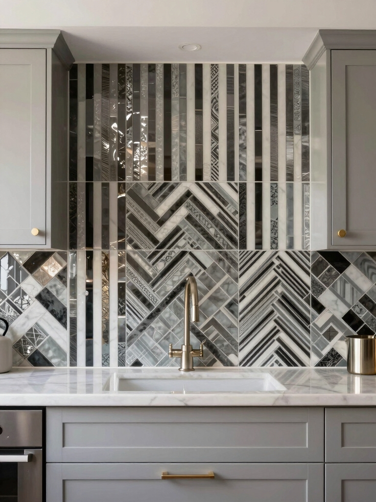 bold patterns enhance kitchens