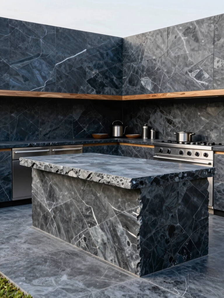 bold slate finishes outdoor