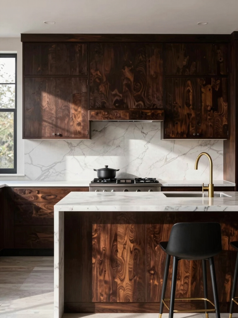 bold sophistication in kitchens