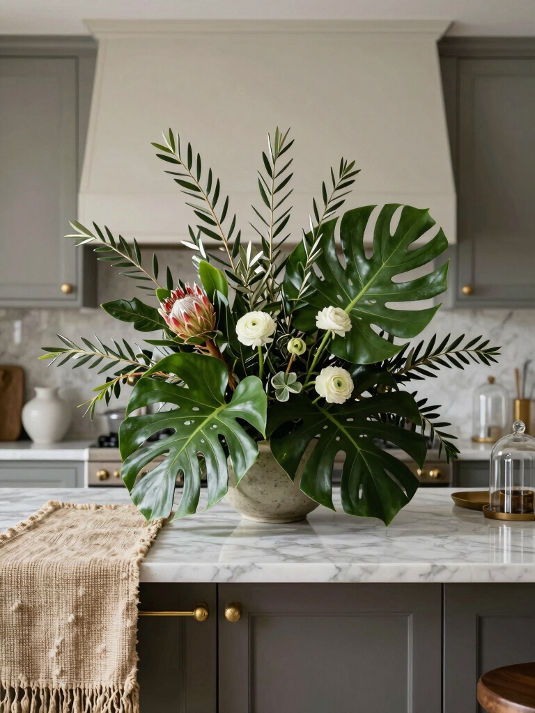 botanical kitchen island ideas